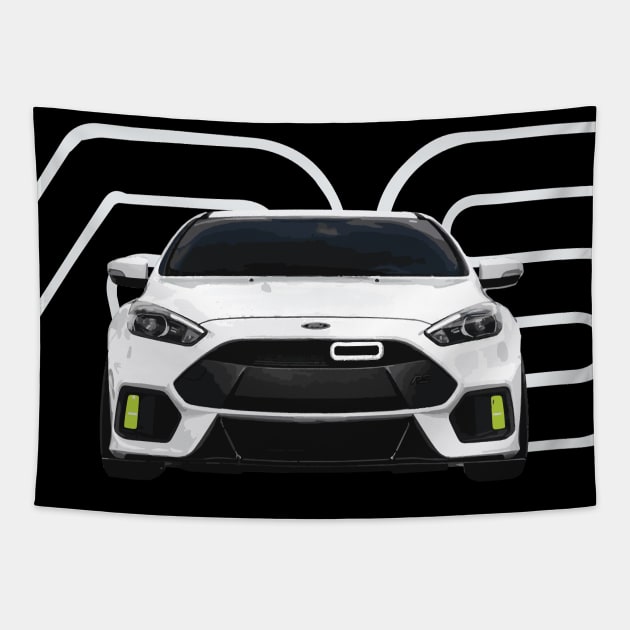 FOCUS RS Frozen WHITE DRIFT MODE turbo tuned 2.3l Tapestry by cowtown_cowboy