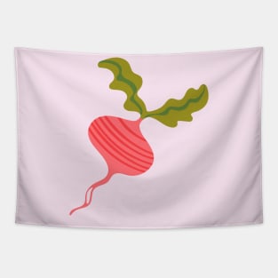 BIG RADISH (OR IS IT A BEET?) Fun Healthy Vegetable Food - UnBlink Studio by Jackie Tahara Tapestry