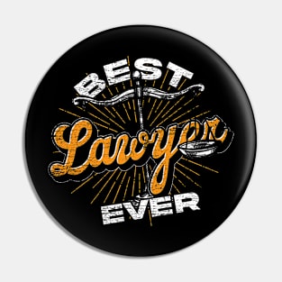 Law Lover Funny Advocate Attorney Best Lawyer Pin