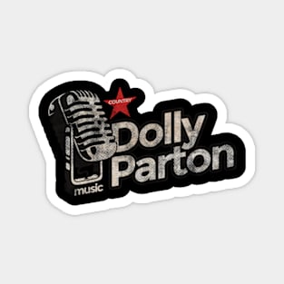 Dolly Parton - Vintage Microphone Magnet