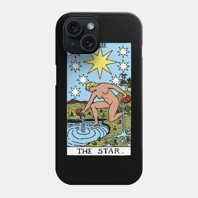 The Star Tarot Card Rider Waite Phone Case by Sunburst