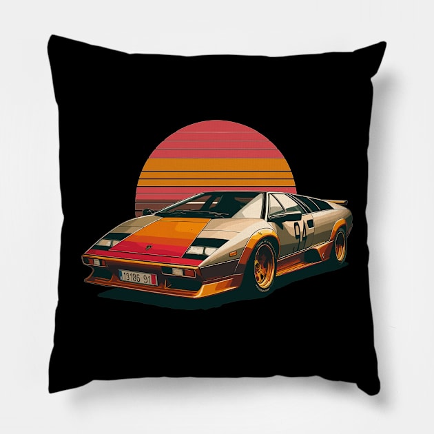 Lamborghini Murcielago Pillow by Vehicles-Art