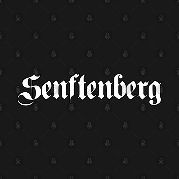 Senftenberg written with gothic font by Happy Citizen