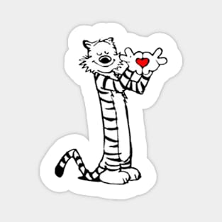 tiger heart Magnet