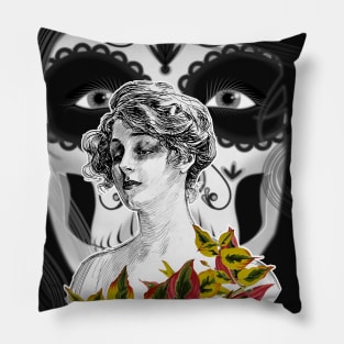 sad woman and mistress death Pillow