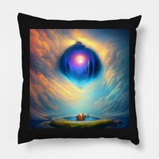 A door to another dimension Pillow