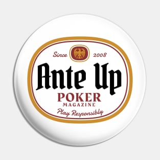 Ante Up Play Responsibly Pin