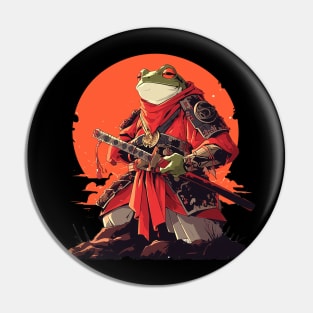 samurai frog Pin