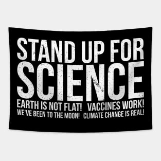 Earth Is Not Flat Stand Up For Science Tapestry