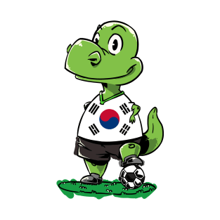 Soccer Dinosaur - South Korea T-Shirt