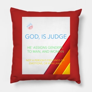 God Is The Judge 2 Bg Pillow