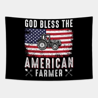 God Bless The American Farmer Tapestry