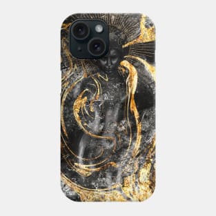 Golden Black Goddess Phone Case