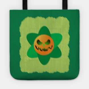 flowers pumpkin Halloween design 2023 Tote