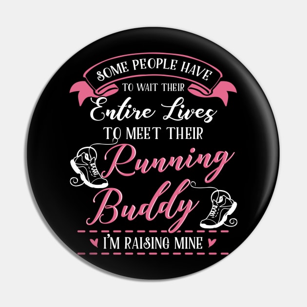 Running Mom and Baby Matching T-shirts Gift Pin by KsuAnn