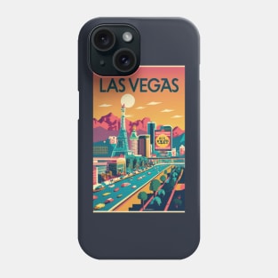 A Vintage Travel Poster of Las Vegas - Nevada - US Phone Case