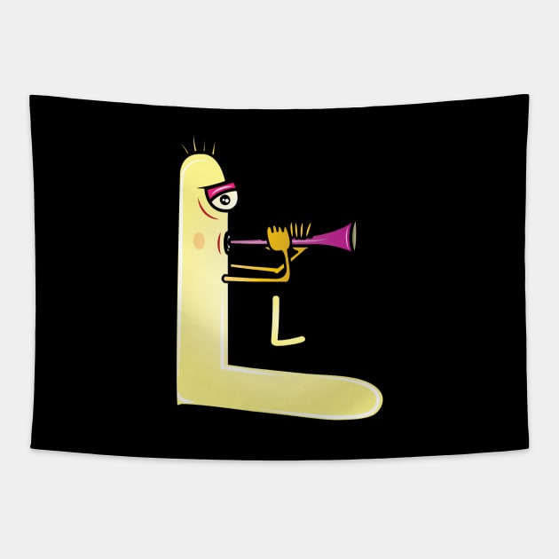 Funny Alphabet Lore Letter L - Alphabet Letters - Sticker