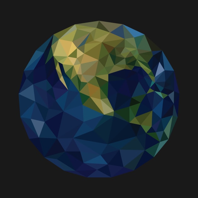 Low Poly Globe - North America by DigitalShards