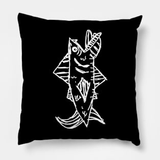 Dark and Gritty UGLY FISH Pillow