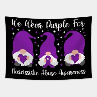 We Wear Purple For Narcissistic Abuse Awareness Tapestry