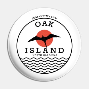 Oak Island, NC Summertime Vacationing Seagull Sunrise Pin