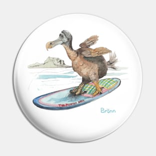 Dodo goes boardsailing Pin