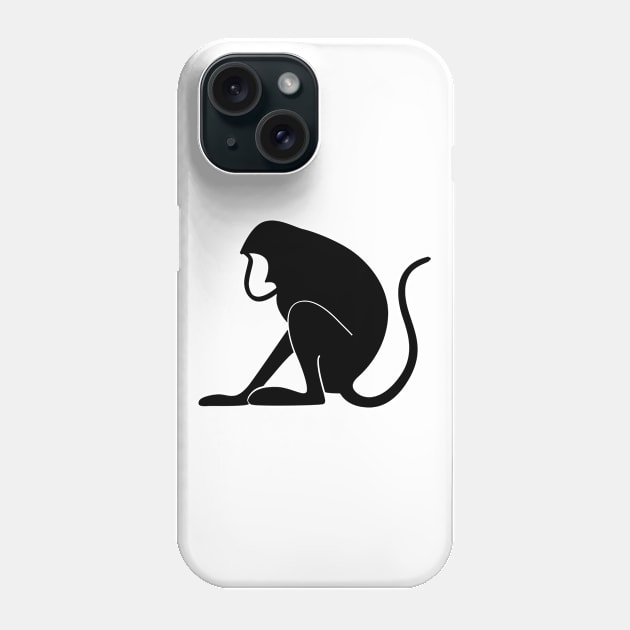 ape apes monkey black Phone Case by FromBerlinGift