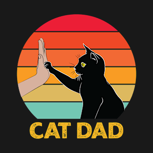 Cat High Five - Best Friends - Cat Owner - Cat Dad T-Shirt