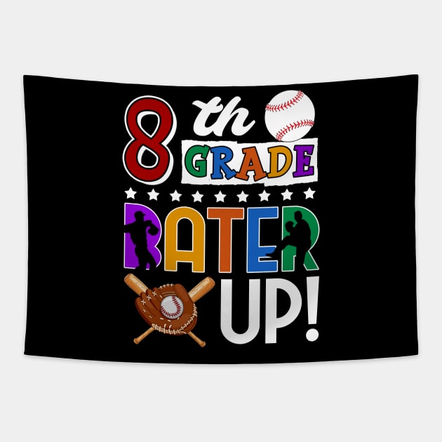 8th Grade Batter-up! Baseball Back to School Tapestry by Bensonn