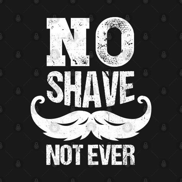 No Shave Bearded Man Statement Gift Idea by PlimPlom