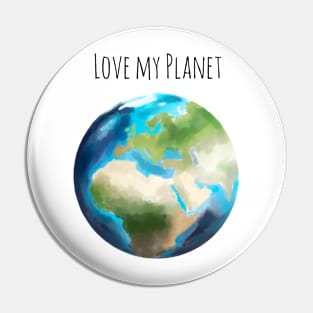 Love planet Pin