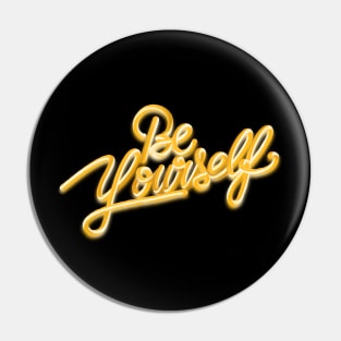 Be yourself 3D gold 4 Pin