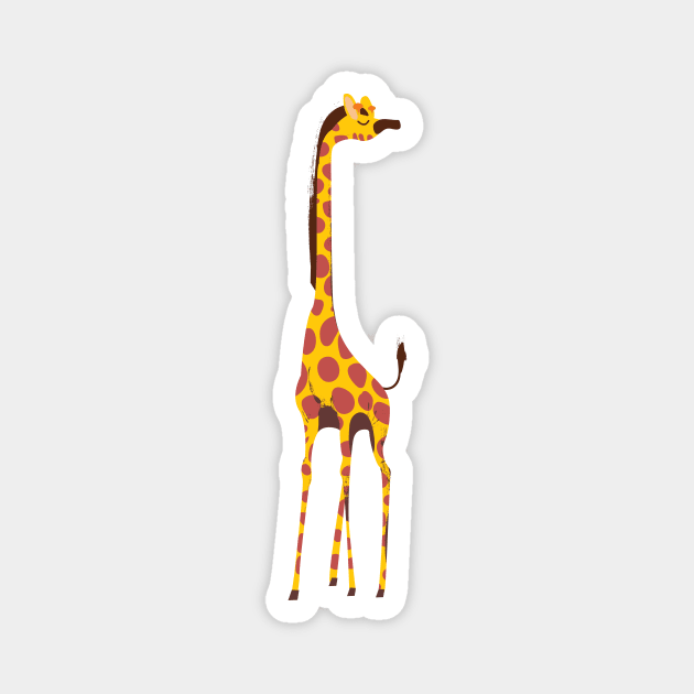 Vintage style Giraffe Magnet by nickemporium1