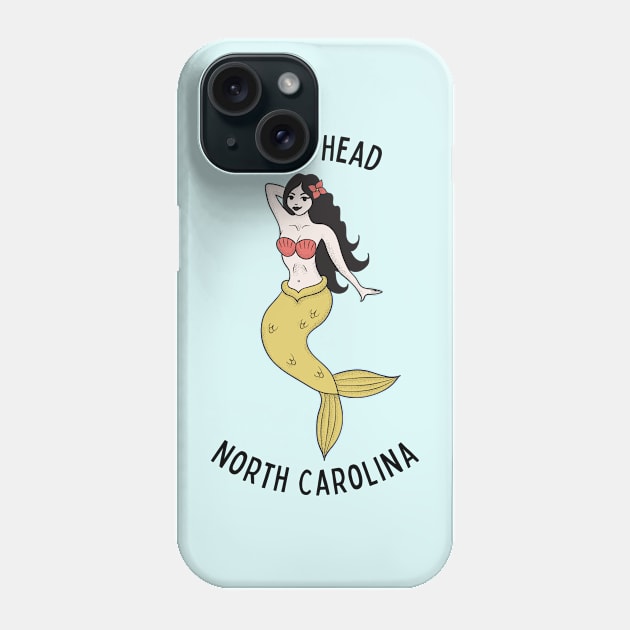 Nags Head North Carolina Mermaid Phone Case by carolinafound