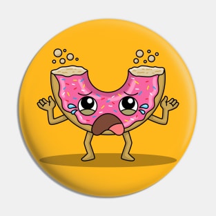 Crying Donut Pin