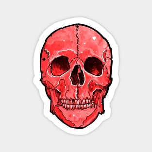 big blood red skull Magnet