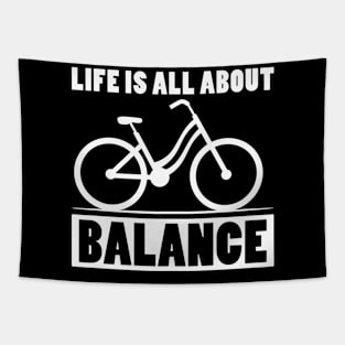 Life is all about balance funny handstand Tapestry