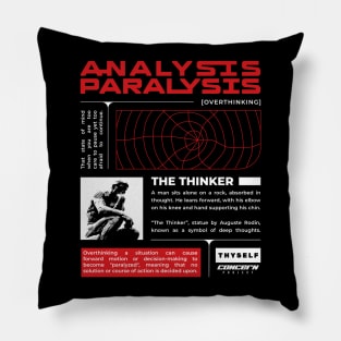 Analysis Paralysis (Overthinking) - Brutalism Pillow