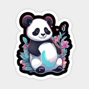 Lazy Panda Magnet