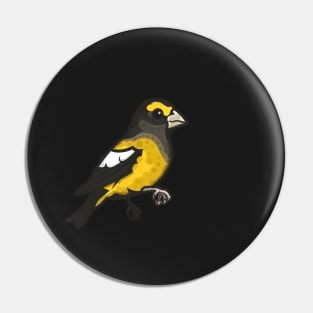 Evening Grosbeak Pin