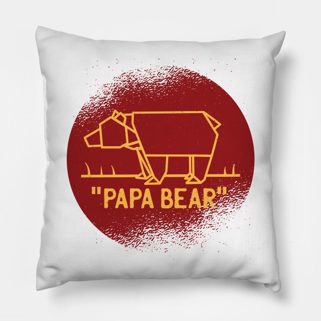 Papa Bear Design Pillow by LR_Collections