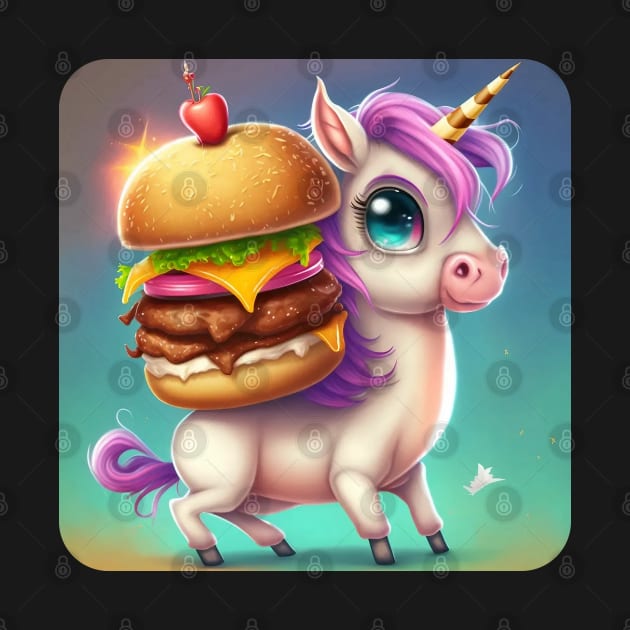Hamburger Unicorn by MythicPrompts