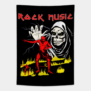 Rock Music Generic Music Band Heavy Metal 80s Very Cool Tapestry