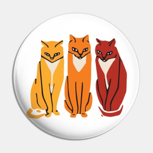 Three colorful cats Pin