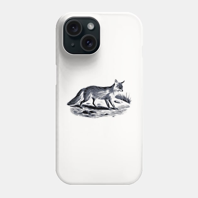 Fox Vintage Illustration Phone Case by AmineDesigns