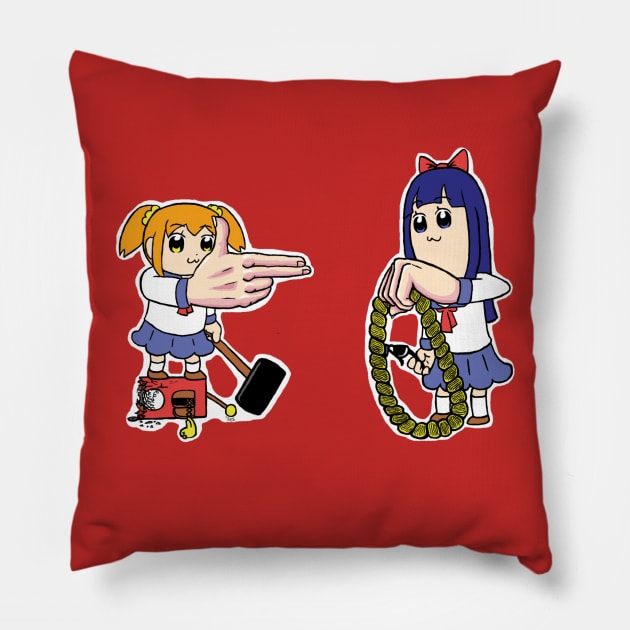 Pop the Jewels Pillow by CatBountry