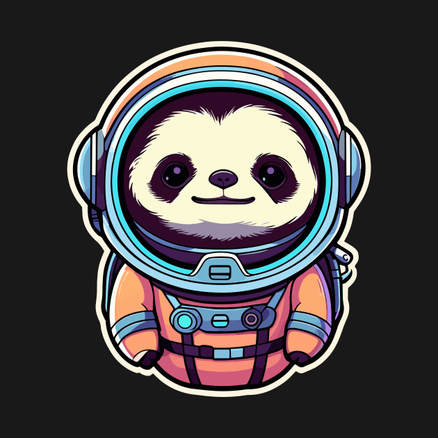 Sloth Astronaut Illustration by FluffigerSchuh