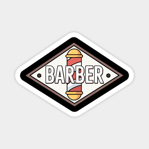 Barber Magnet by maxcode