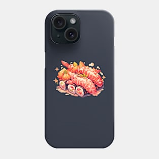 Cute Sushi Anime Food Pixel Art Phone Case