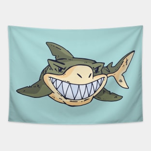 Cute Shark Cartoon Tapestry